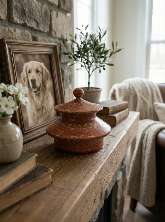 Solid Natural Stone Carved Pet Eternal Memorial Art Sculpture