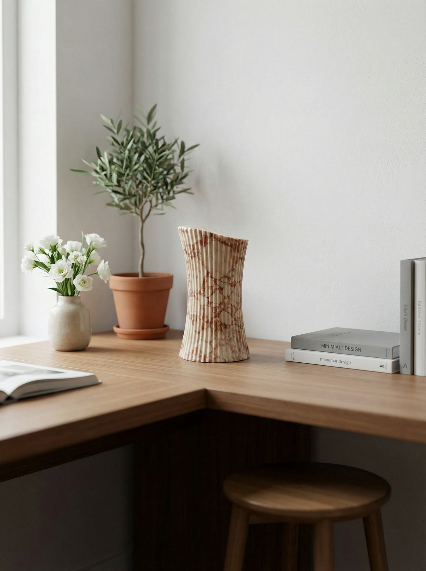 Solid Natural Marble Pet Memorial Keepsake Box, Home Decor Sculpture