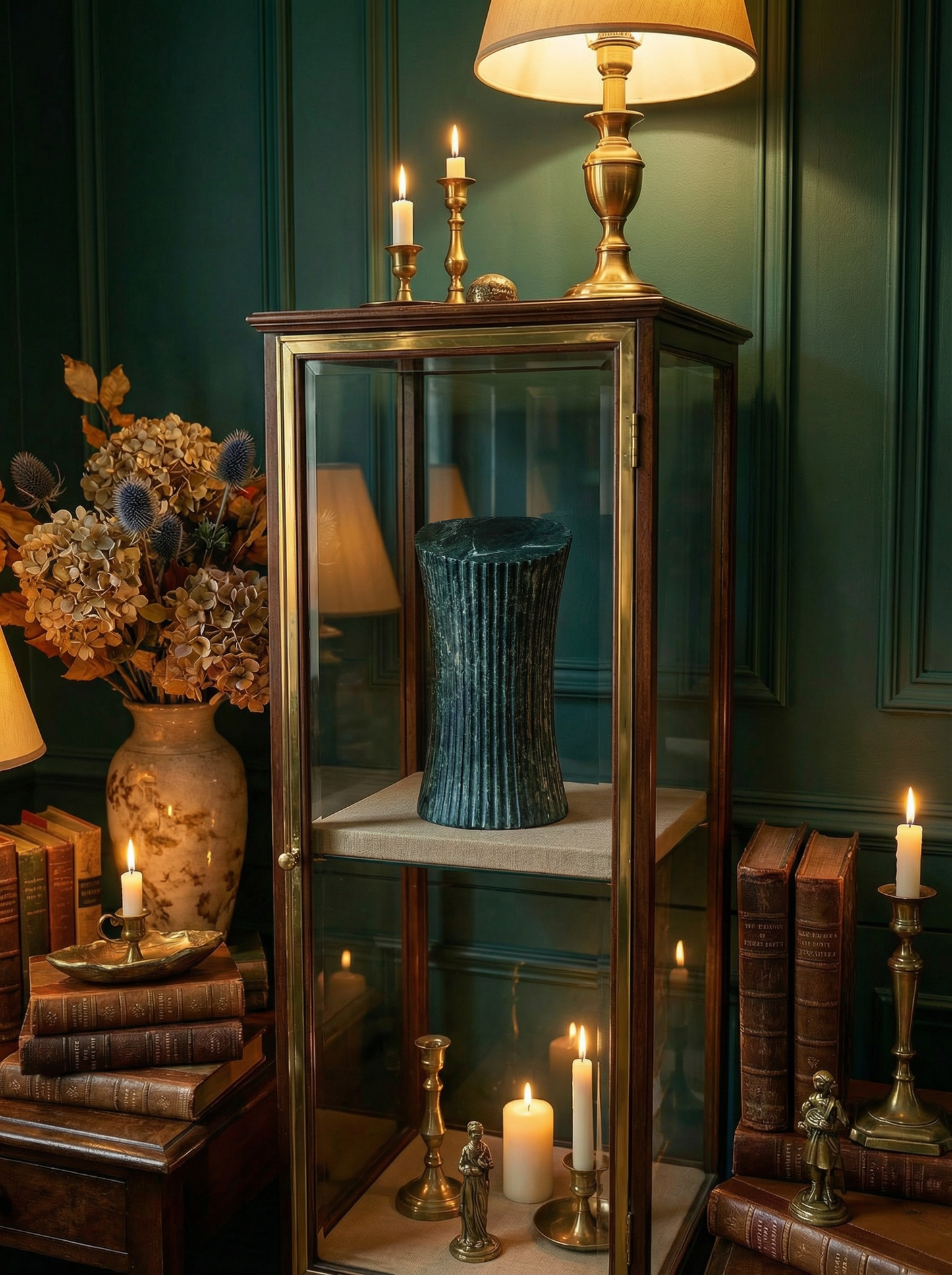 Solid Natural Marble Pet Memorial Keepsake Box, Home Decor Sculpture