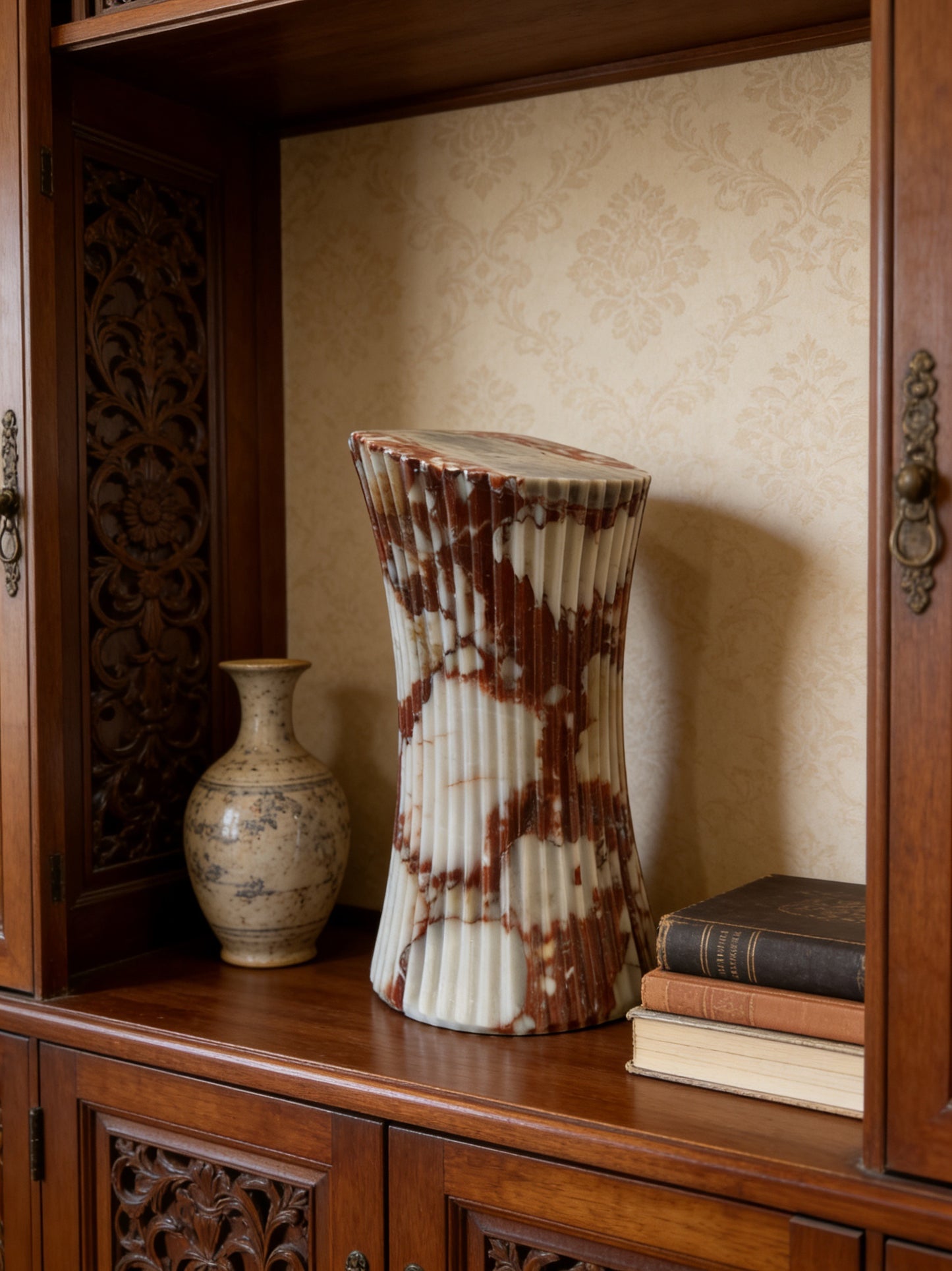 Solid Natural Marble Pet Memorial Keepsake Box, Home Decor Sculpture