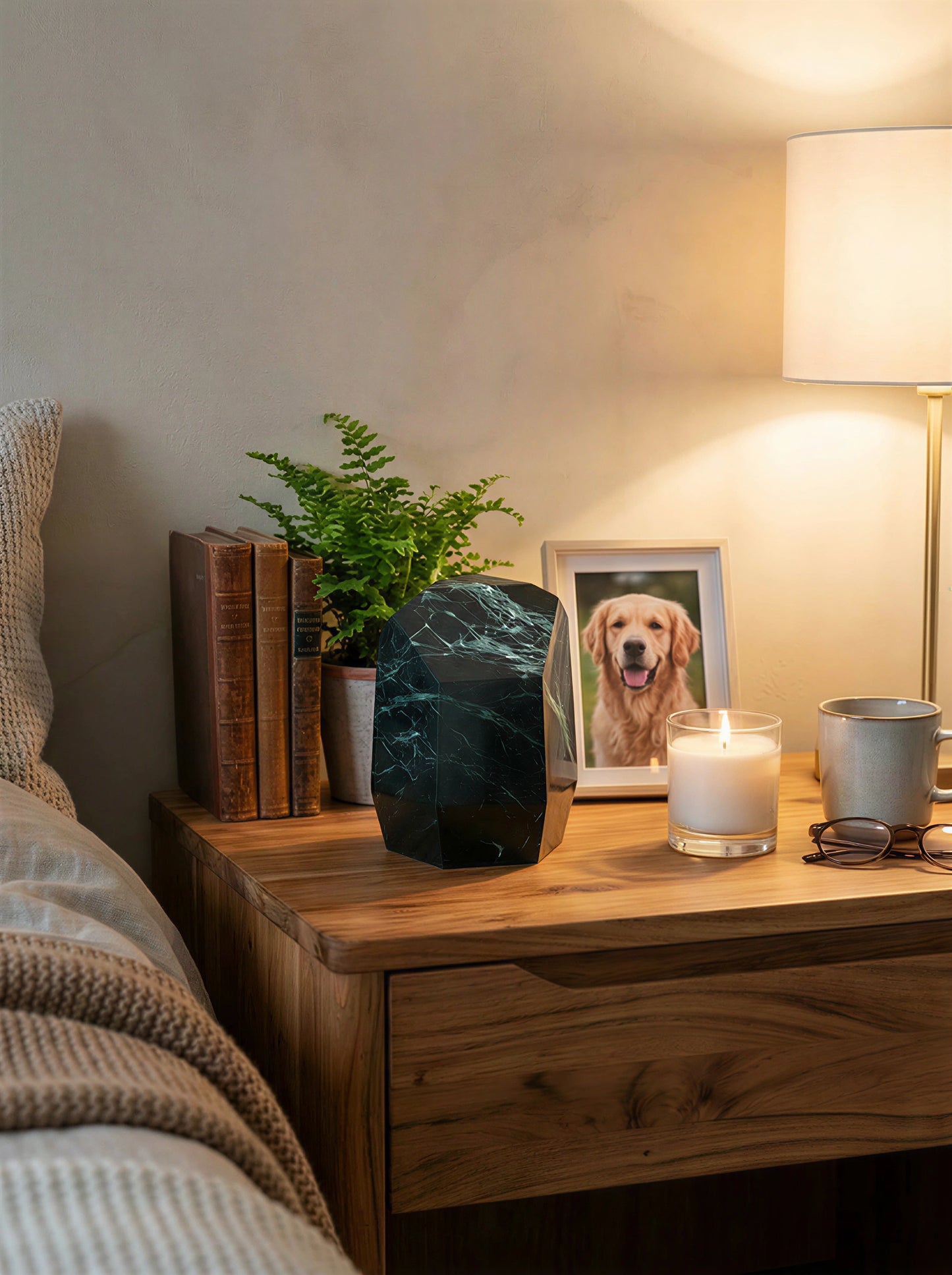 Natural Marble Vein Pet Eternal Memorial Box Ornament MINI