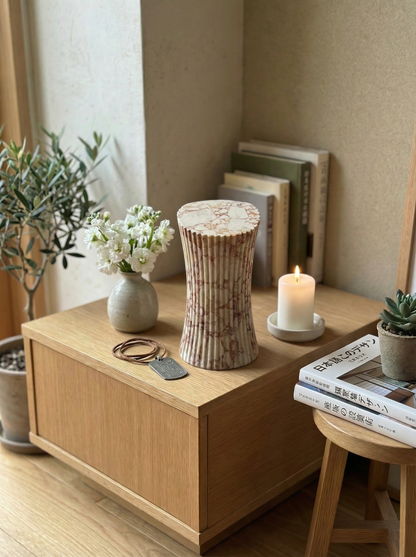 Solid Natural Marble Pet Memorial Keepsake Box, Home Decor Sculpture