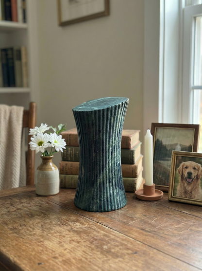 Solid Natural Marble Pet Memorial Keepsake Box, Home Decor Sculpture