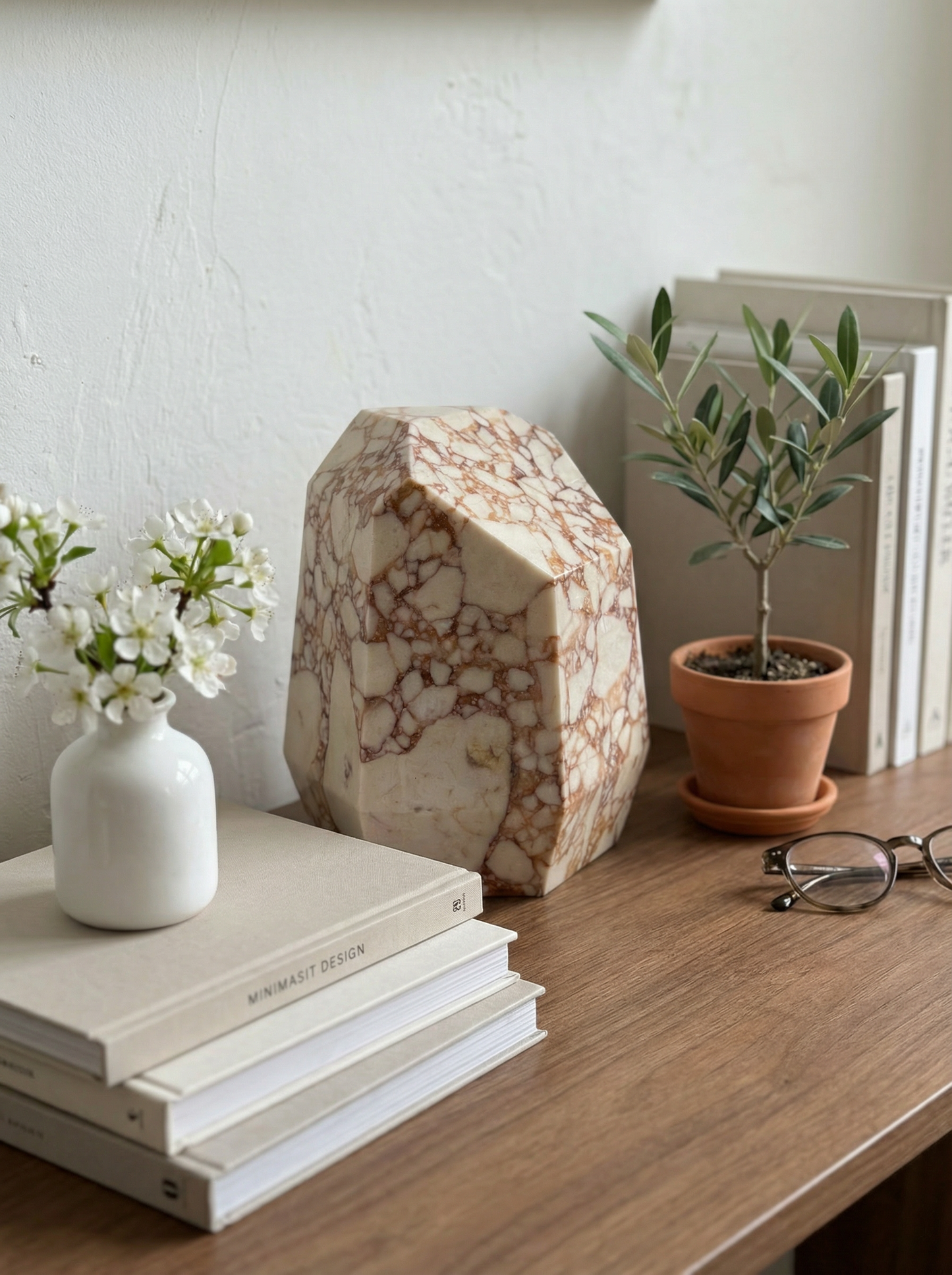 Natural Marble Vein Pet Eternal Memorial Box Ornament MINI