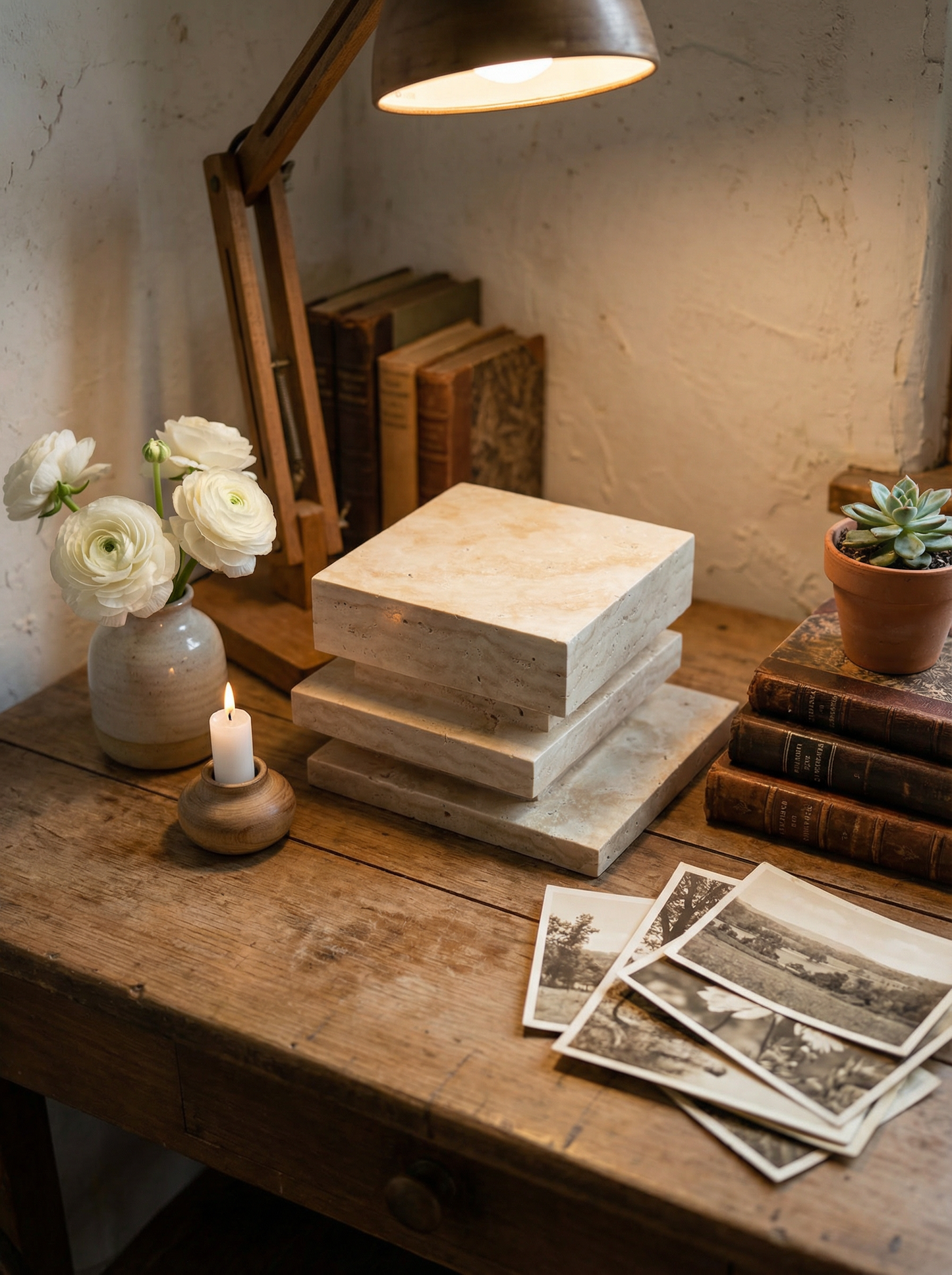 Natural Marble Veined Eternal Pet Memorial Companion Sculpture