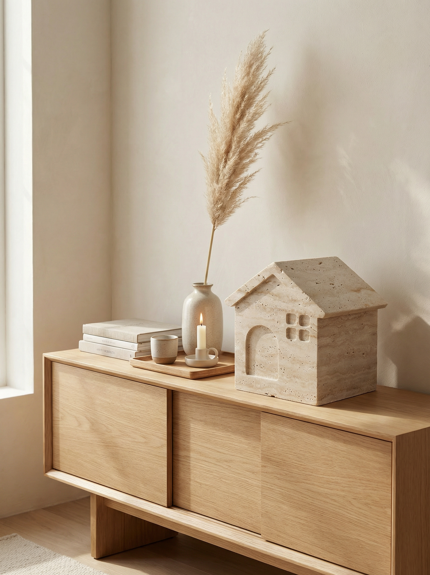 Solid Natural Stone Carved Pet Eternal Memorial Art Sculpture