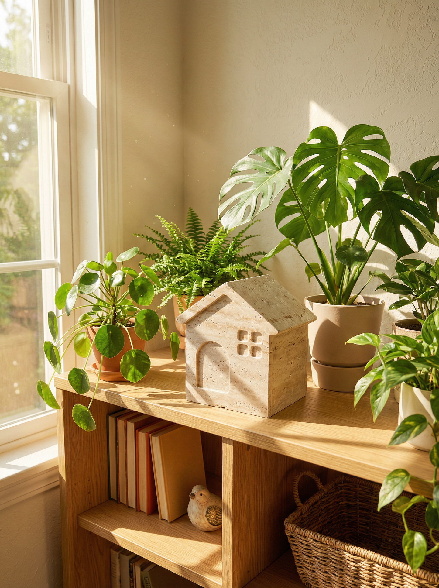 Solid Natural Stone Carved Pet Eternal Memorial Art Sculpture