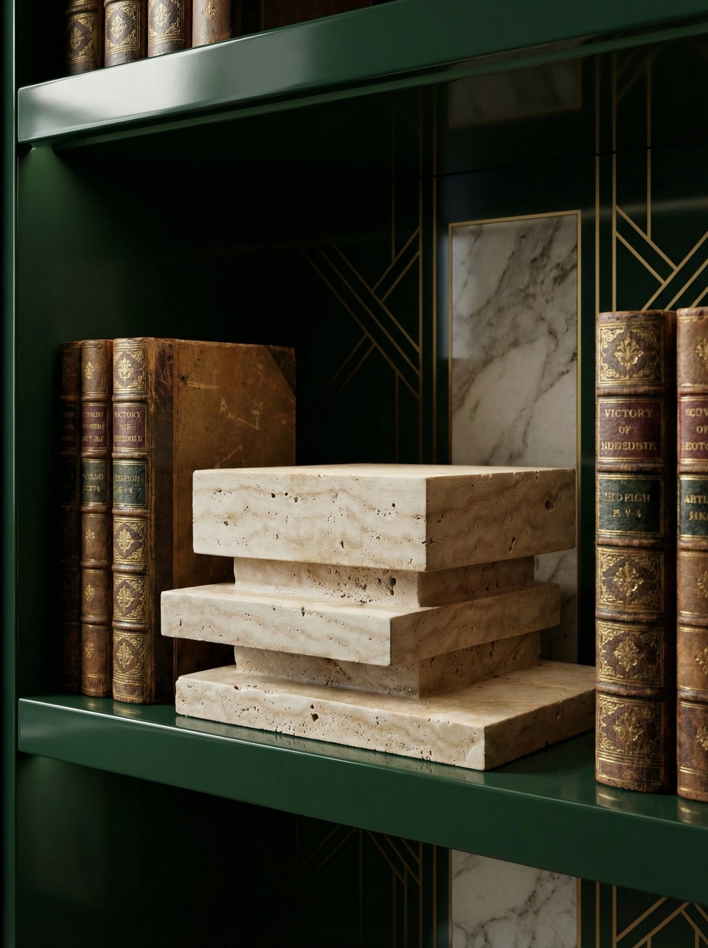 Natural Marble Veined Eternal Pet Memorial Companion Sculpture