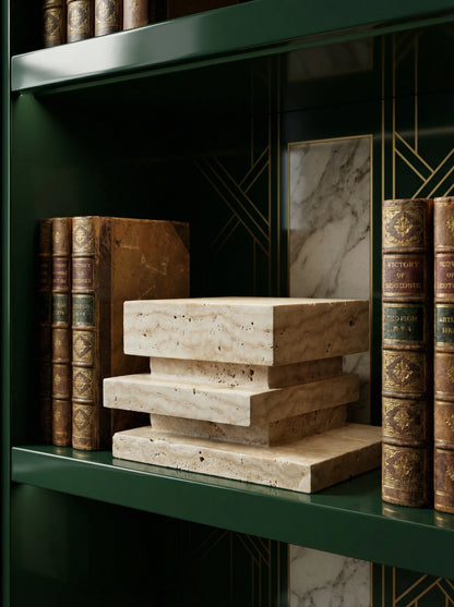 Natural Marble Veined Eternal Pet Memorial Companion Sculpture