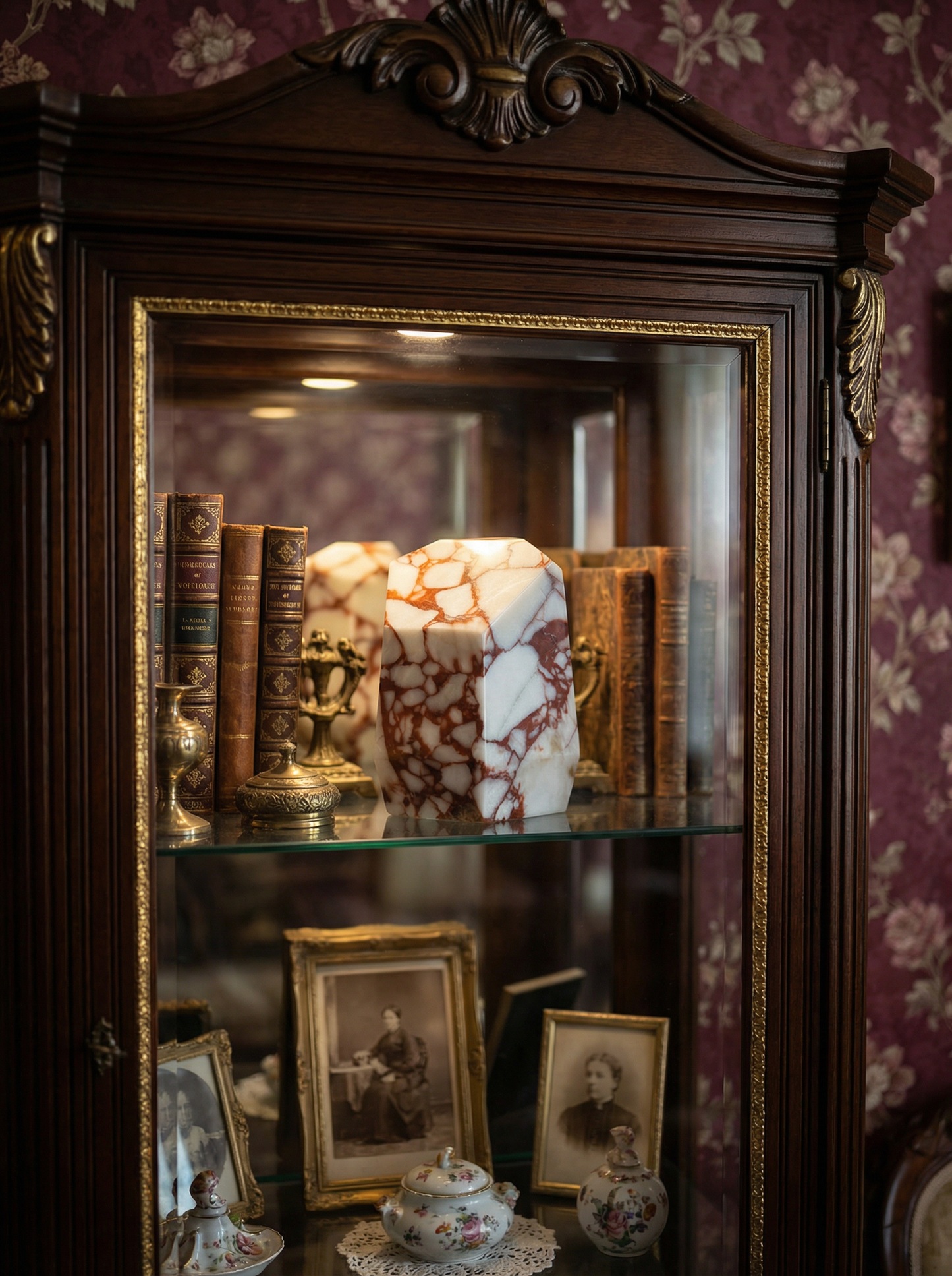 Natural Marble Vein Pet Eternal Memorial Box Ornament MINI