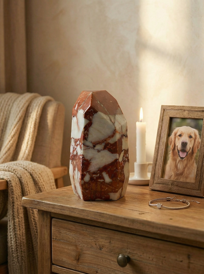 Natural Marble Vein Pet Eternal Memorial Box Ornament